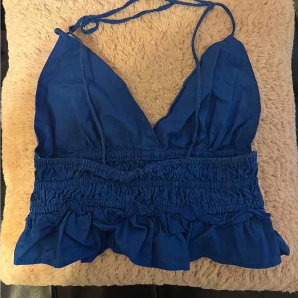 Blue Crop Top - Picture 2 of 2